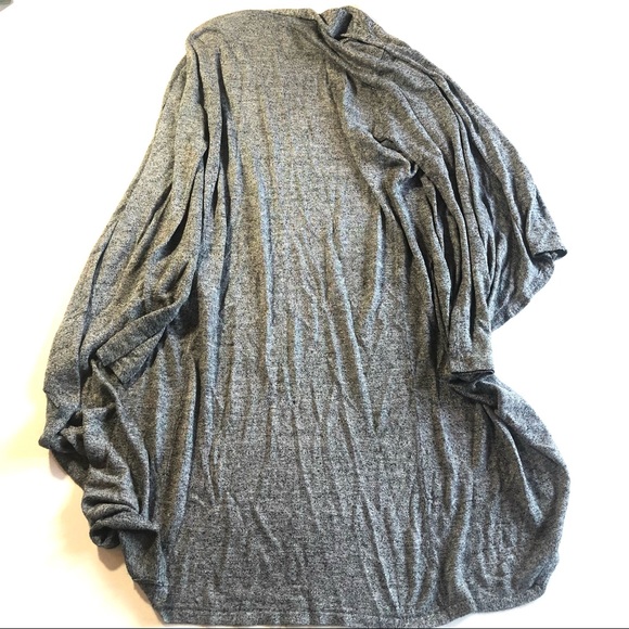 Bajee Collection Gray Open Front Tunic Cardigan - Picture 4 of 4